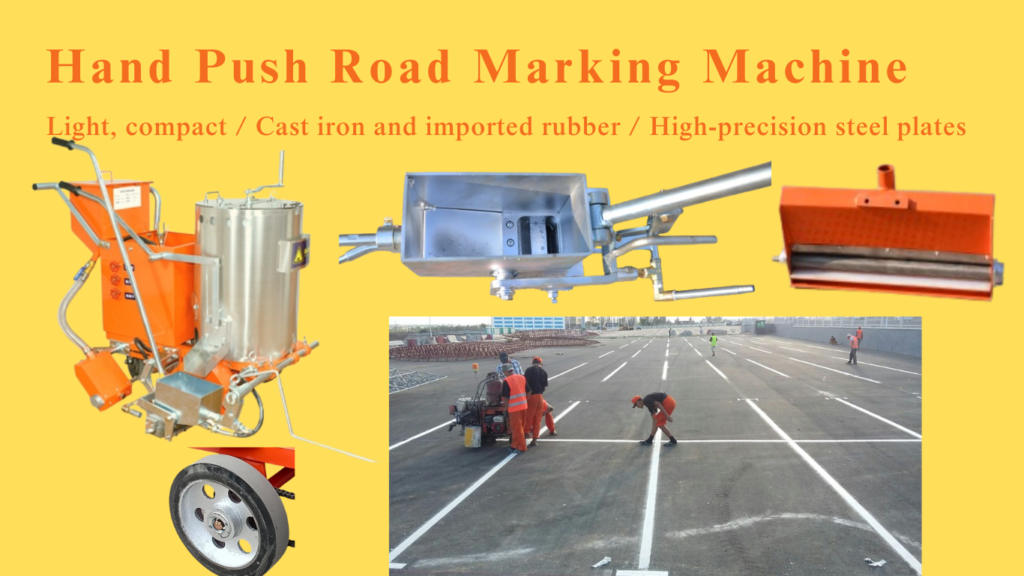 walk behind road marking machine