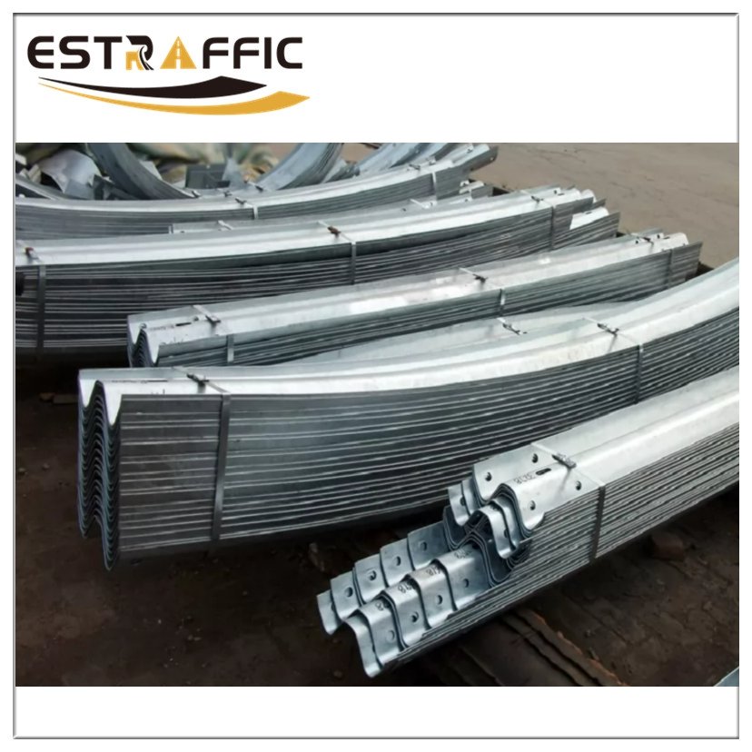 Hot Dipped Galvanized Highway Guardrail - Estraffic Pile Driver , Road ...