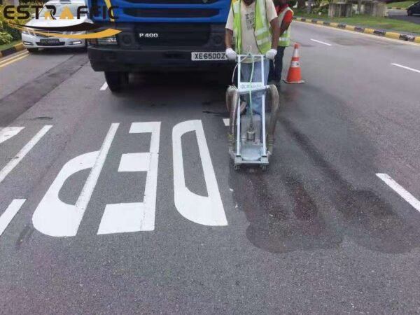 high pressure water blasting road marking line removal machine (1)