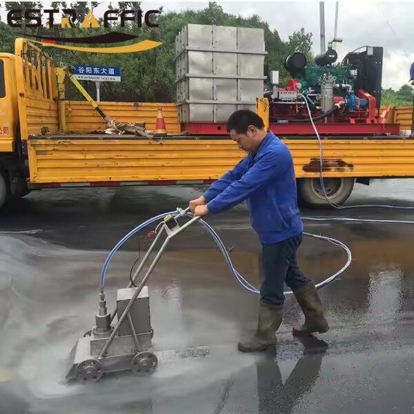 high pressure water blasting road marking line removal machine (3)