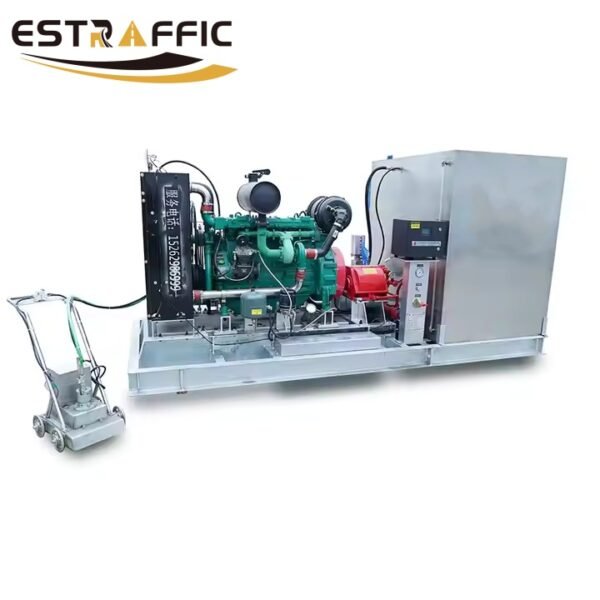 high pressure water blasting road marking line removal machine 4