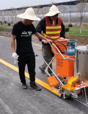 thermoplastic flat line marking