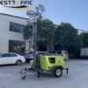 9m lighting tower halide lamp munual hand lifting