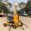 metal halide lamp hand push mobile lighting tower (1)