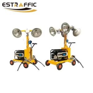 metal halide lamp hand push mobile lighting tower (3)
