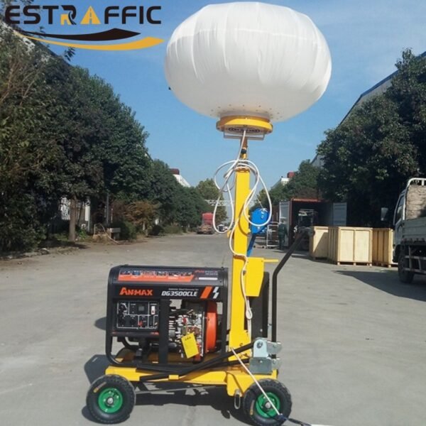 potable light tower ballon lamp hand push type (2)