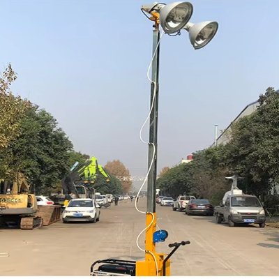 three sections lamp post